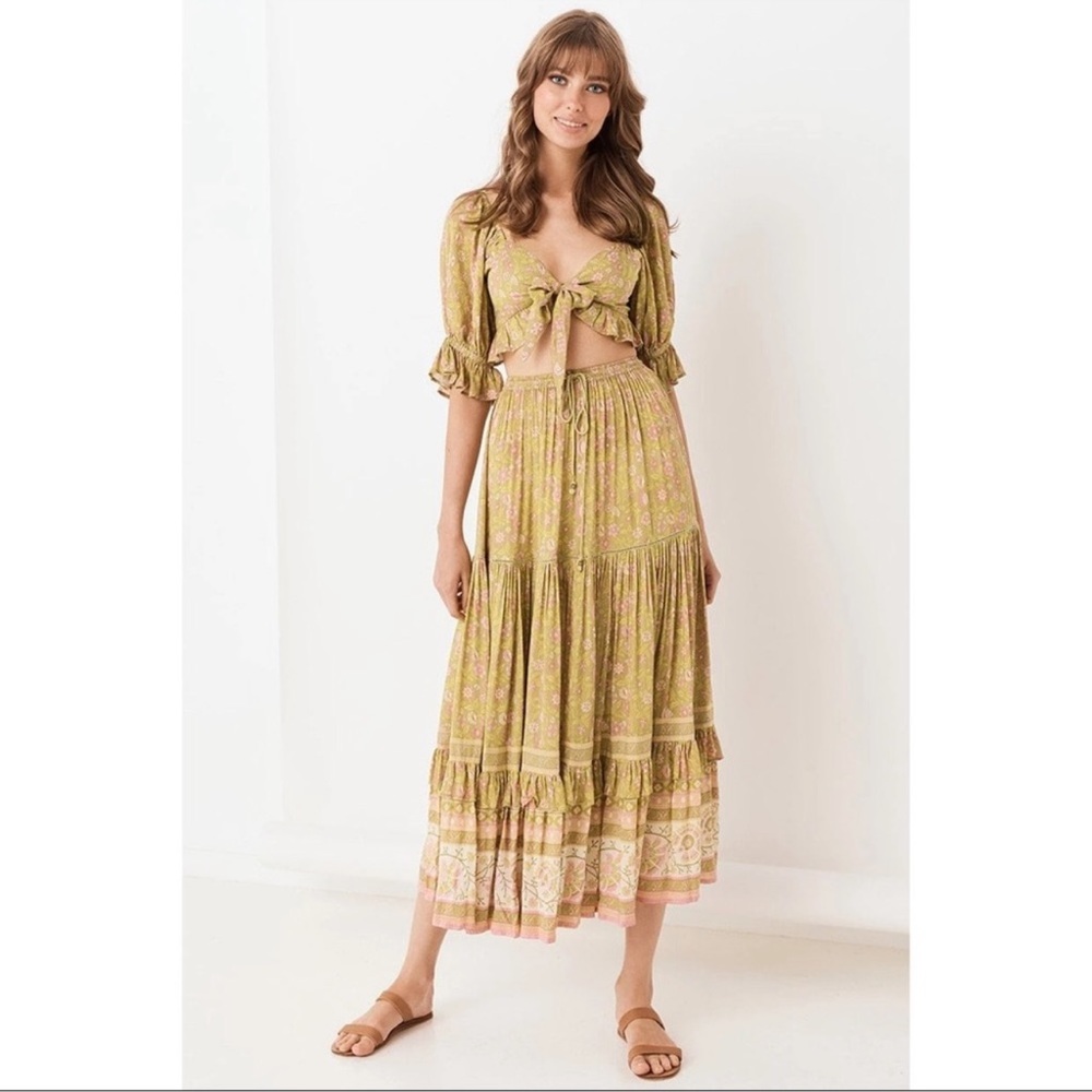 Spell Dahlia Skirt in Bronze size XXL